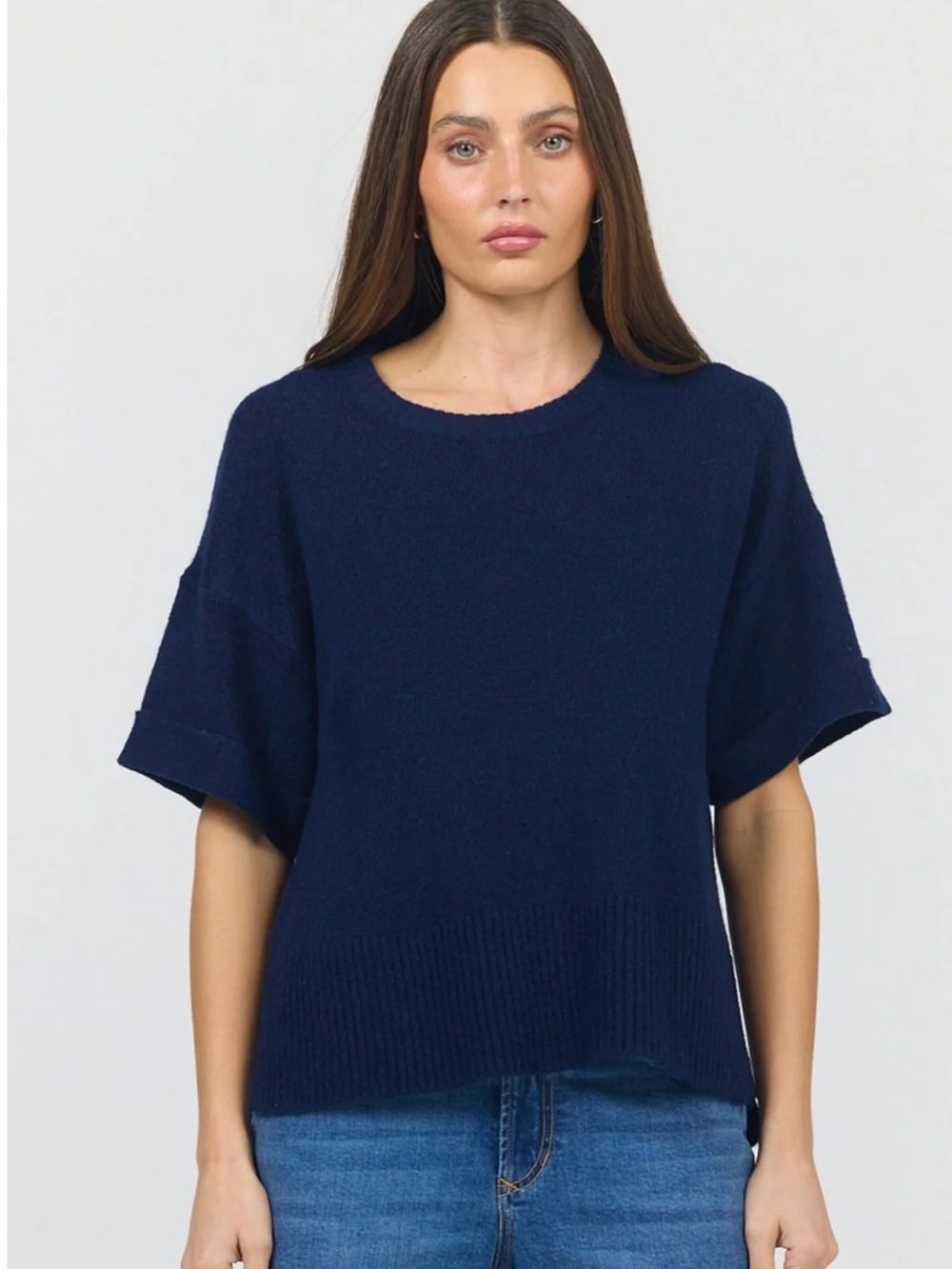 Dear John Catrina Crew Neck Relaxed Fit Sweater NWT Size XL